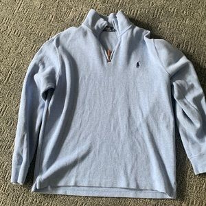 Polo Ralph Lauren Mens Medium 1/4 Zip Light Blue